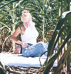 Leanna in corn field